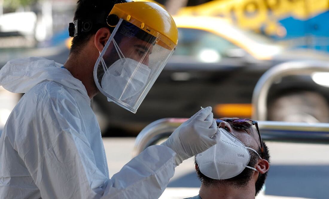 Prueba antiCovid. Foto: AFP / Javier Torres