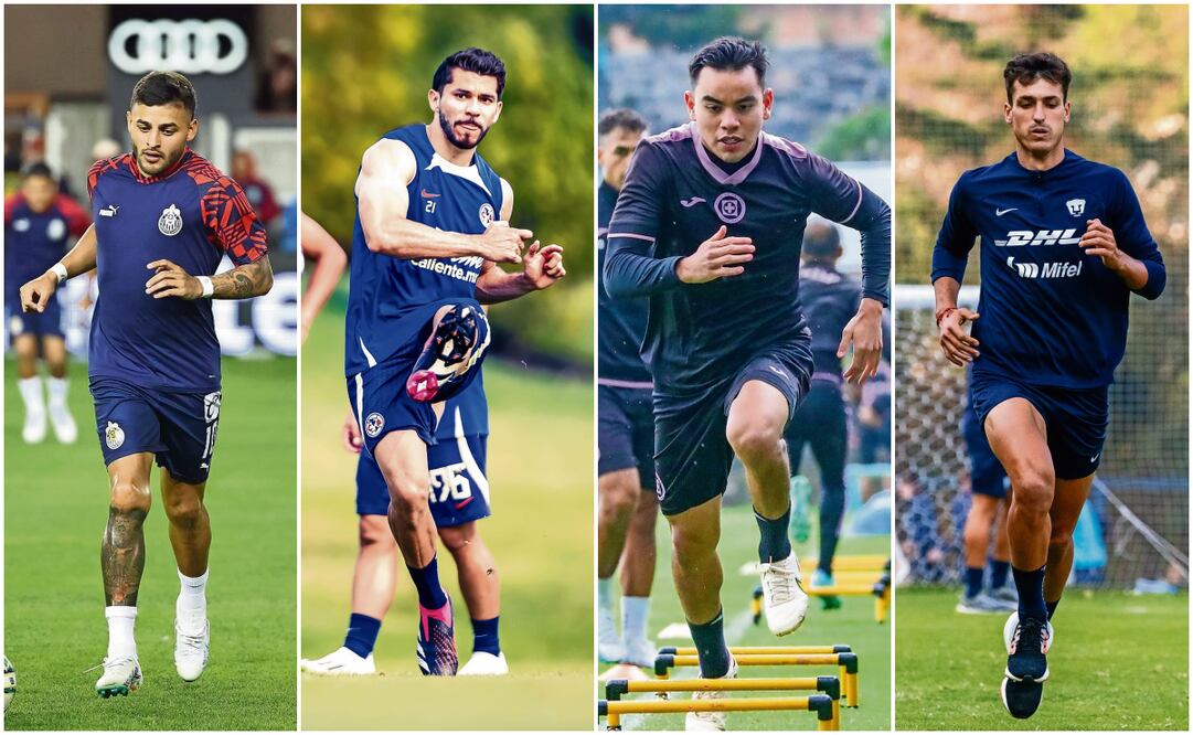 Fotos: Clubes Guadalajara, América, Cruz Azul y Pumas