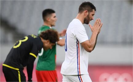 El gesto de Gignac, luego de anotarle a México en Juegos Olímpicos
