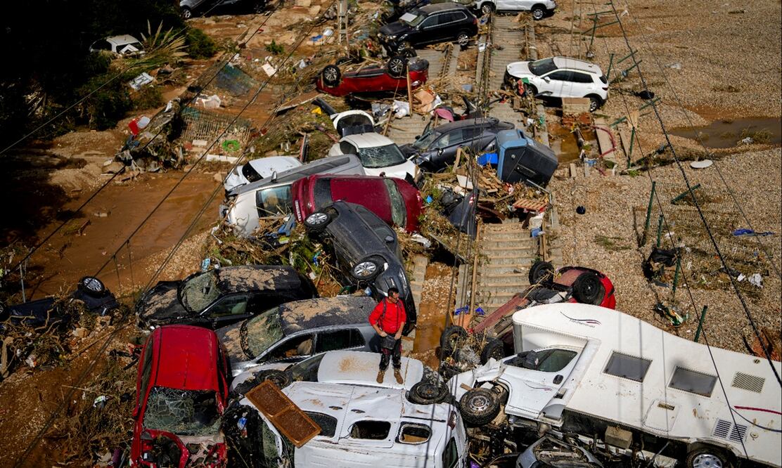 Inundaciones en Valencia, España. Foto: AP