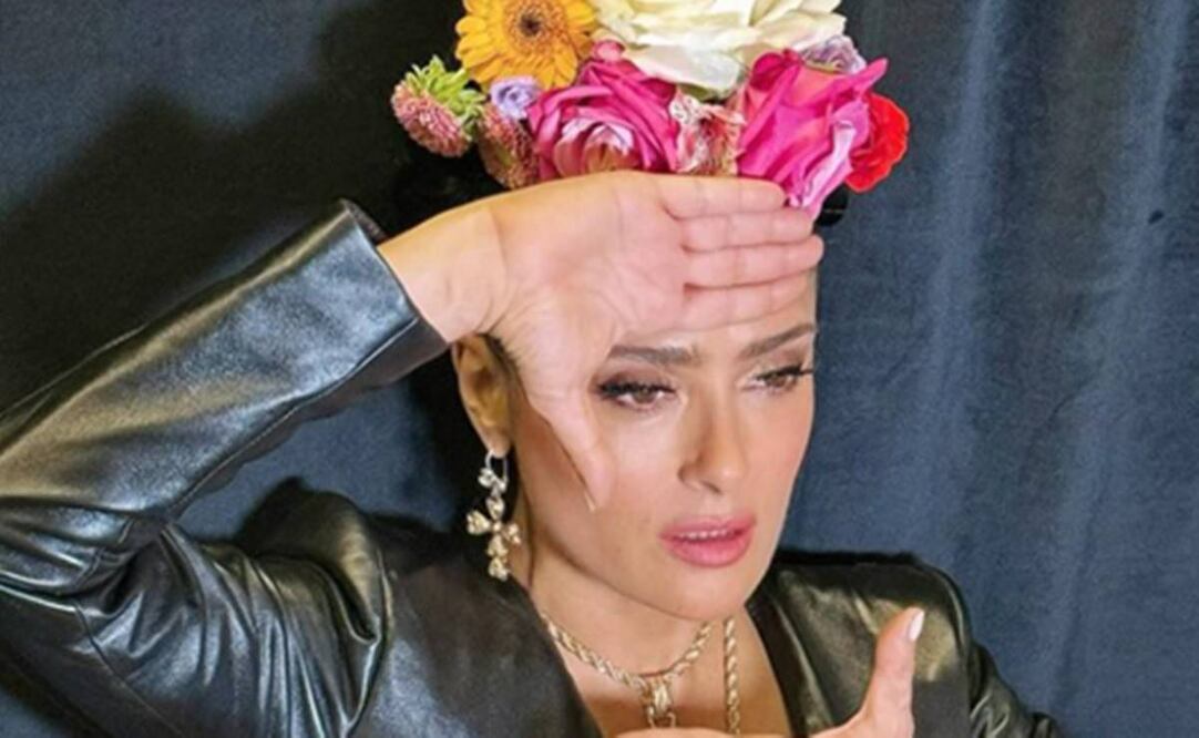 Salma Hayek se caracterizó como Frida Kahlo en el último concierto que Madonna ofreció en México.