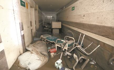 El agua bajó, pero el hospital quedó desolado
