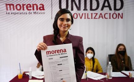 Paloma Aguilar, ex escolta de AMLO, se registra para la candidatura de Morena a la gubernatura de San Luis Potosí