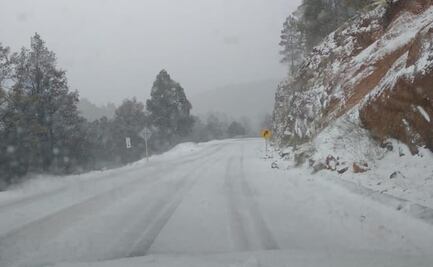 Cae nevada en plena primavera en municipios de Chihuahua
