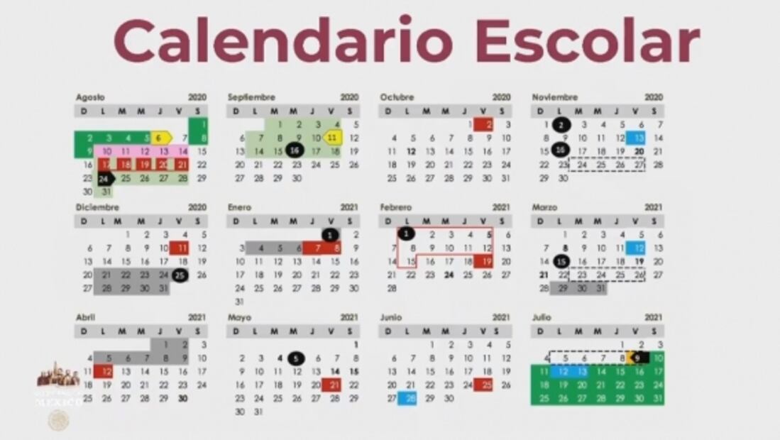 SEP anuncia calendario escolar para el ciclo 2020-2021