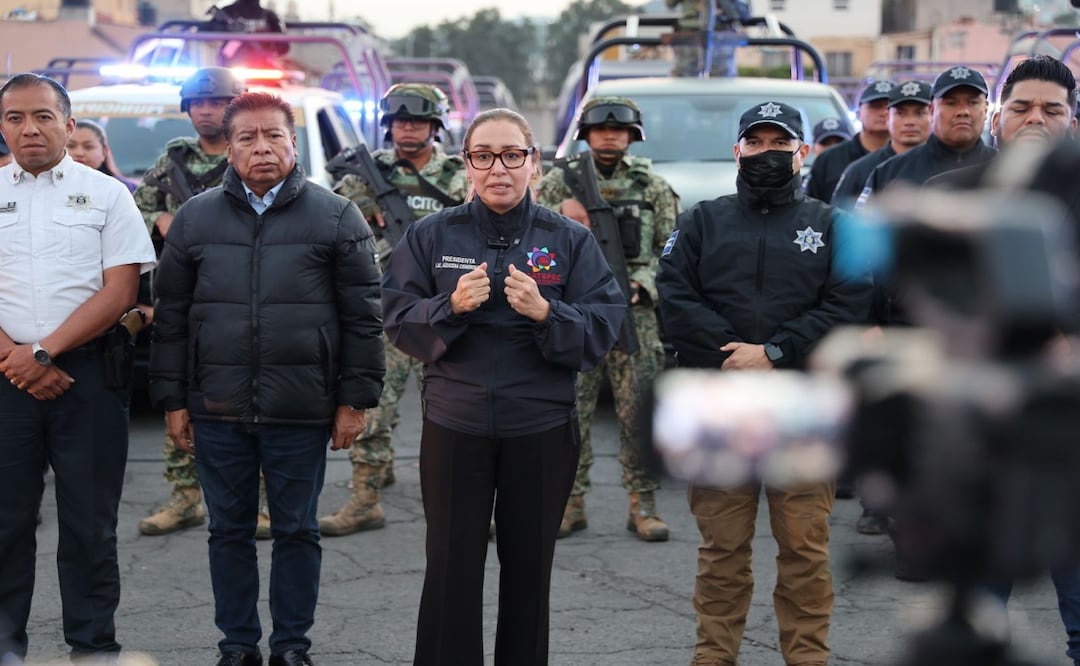 Despliegan Operativo Navidad Segura en Ecatepec; mil elementos refuerzan la vigilancia. Foto: Especial