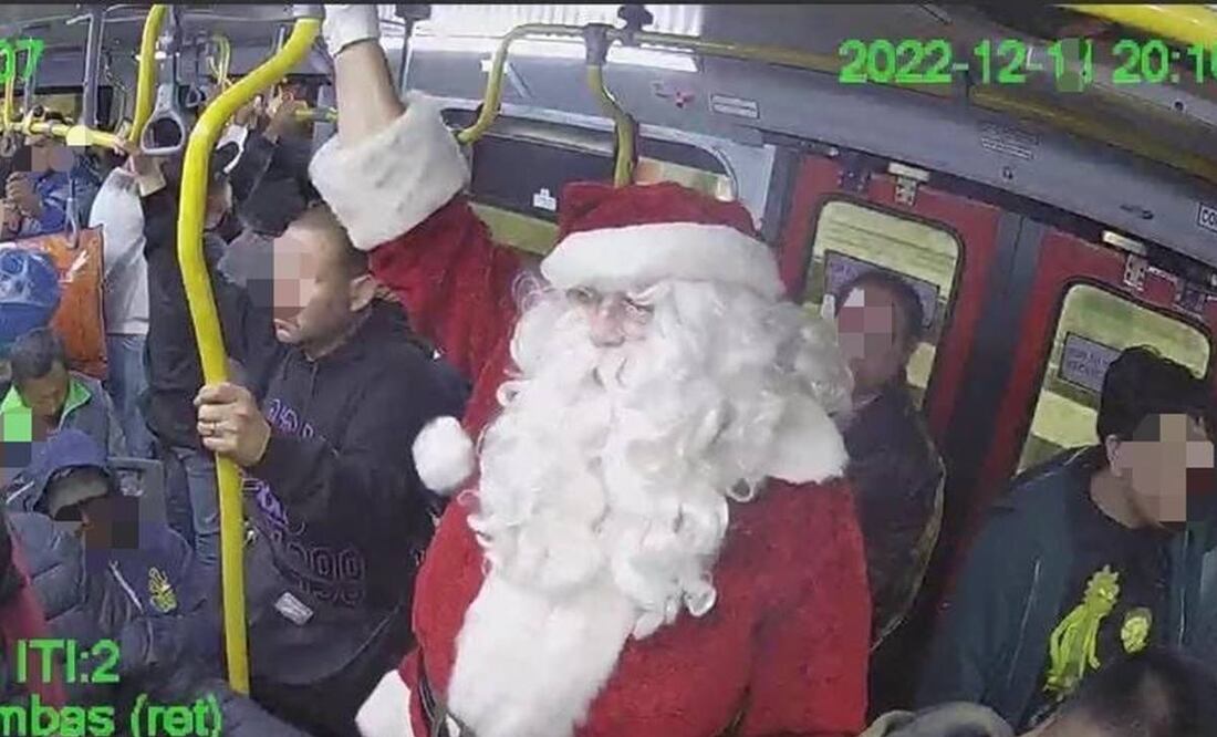 Santa Claus en la Ciudad de México. Foto. Especial.