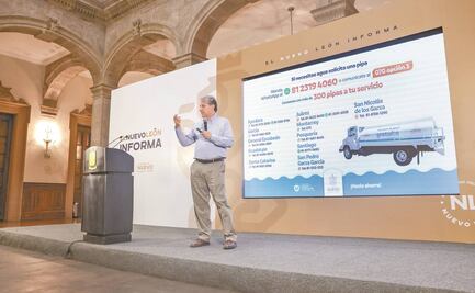 Autoridades esperan que abasto de agua en Nuevo León se equilibre este mes