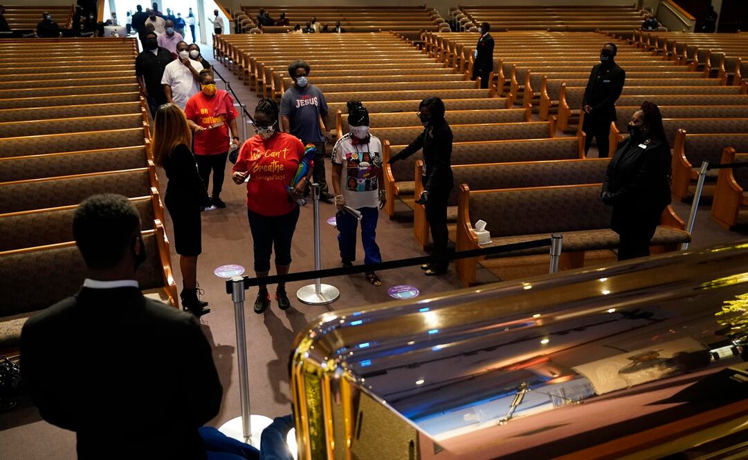 Funeral de George Floyd en Houston  (Foto: AP)
