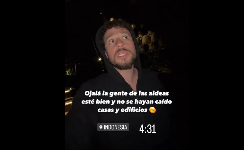 Luisito Comunica en Indonesia tras sismo. / Foto:; Instagram.