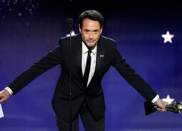 Robert Downey Jr. se burla de las críticas tras convertirse en el mejor actor de reparto de los Critics Choice Awards
