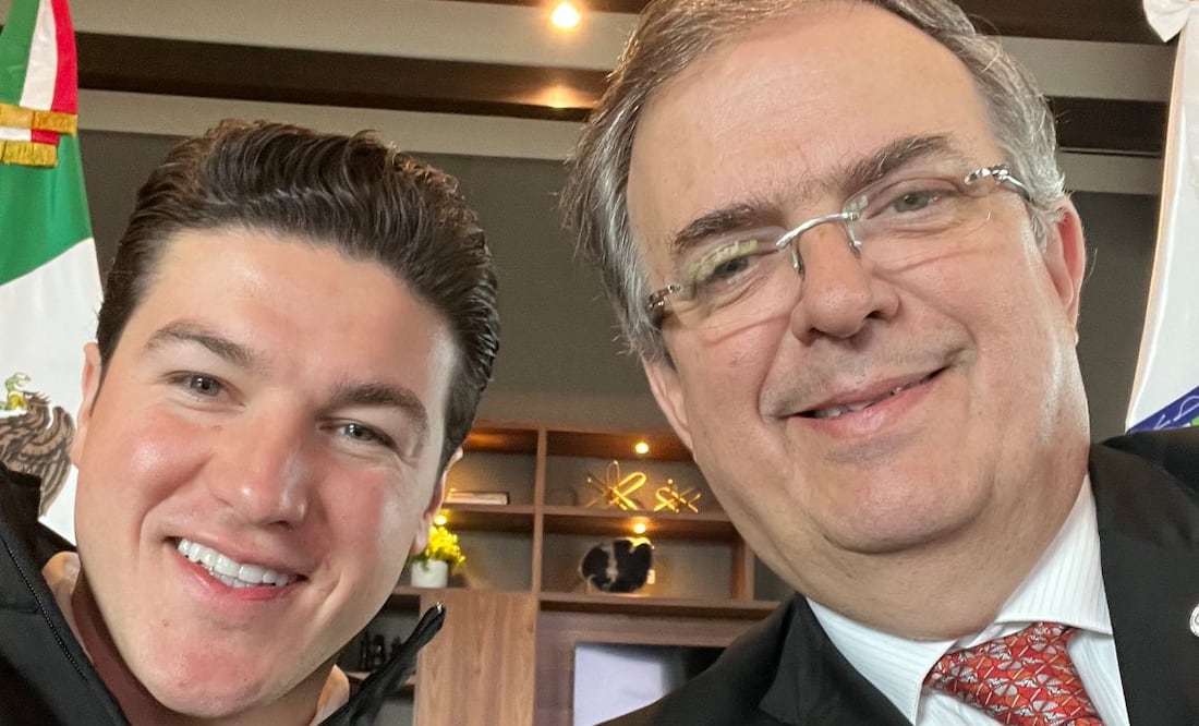 Marcelo Ebrard y Samuel García. Foto Especial Cancillería