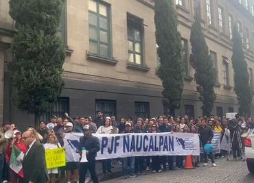 Trabajadores del Poder Judicial muestran apoyo en la Corte ante reanudación de labores