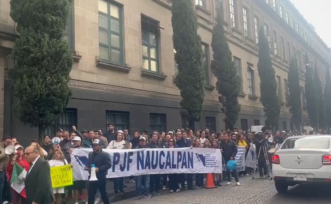 Protesta de trabajadores del Poder Judicial en la Corte. Foto: Yalina Ruiz / EL UNIVERSAL