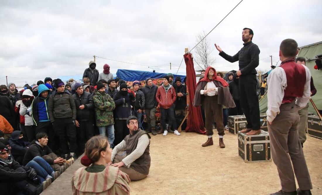 La puesta en escena se presentó como parte de la gira de Globe con motivo del 400 aniversario luctuoso del célebre dramaturgo. (FOTOS: AP)