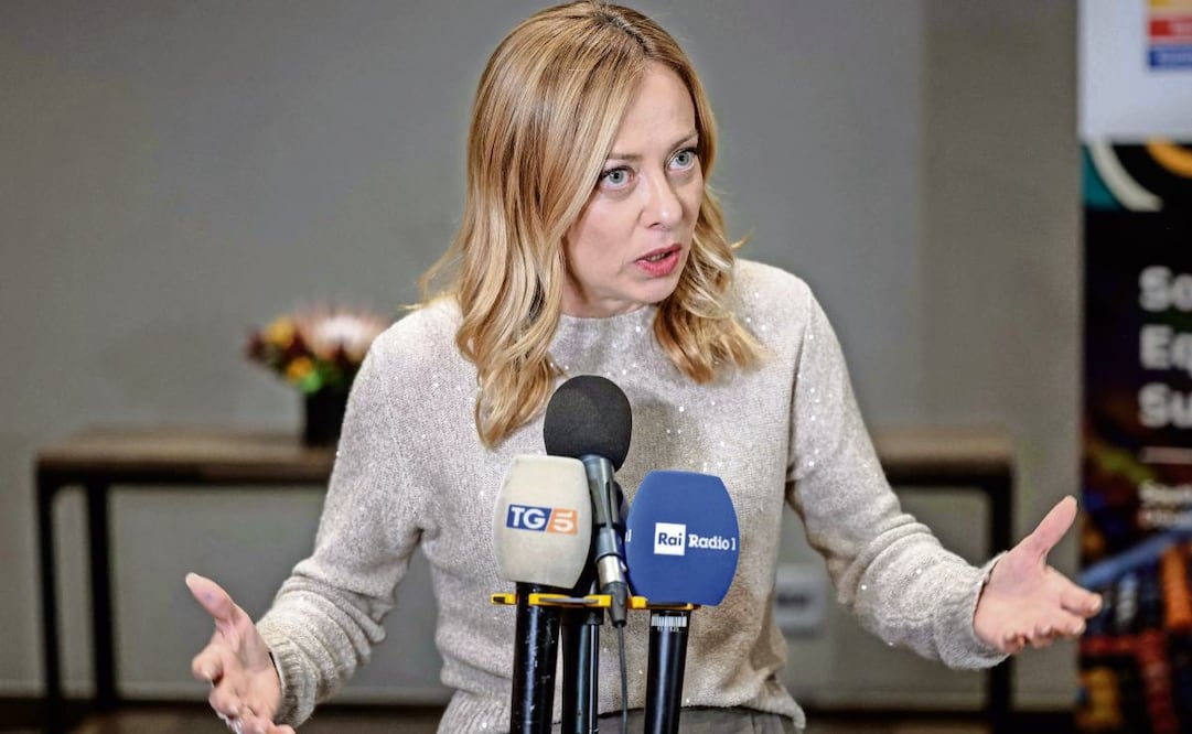 La primera ministra italiana, Giorgia Meloni. FOTO: GIANLUIGI GUERCIA. AFP