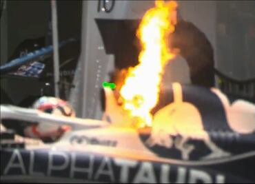 Monoplaza de Pierre Gasly se incendia en los boxes; el piloto estaba dentro del auto