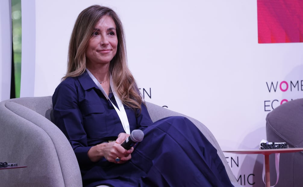 Participación de Elena Alti en el panel "Invertir en Mujeres no es tendencia, es estrategia" de la WEF en el Jardín Escénico Chapultepec. Foto :Fernanda Rojas /El Universal