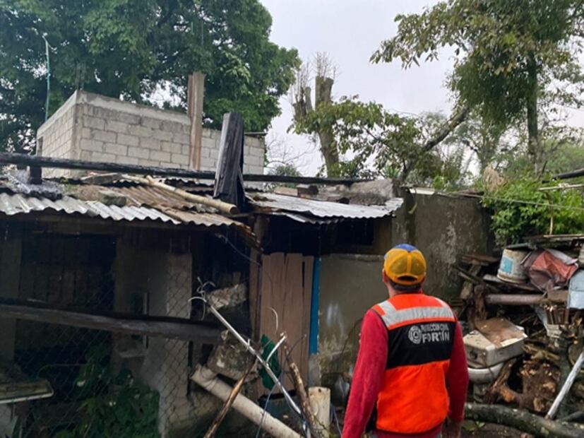 Lluvias golpean a 13 municipios de Veracruz