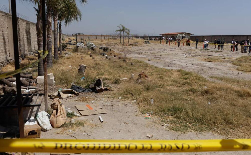 Visita de madres buscadoras en el rancho Izaguirre en Teuchitlán, Jalisco. Foto: Diego Simón/EL UNIVERSAL