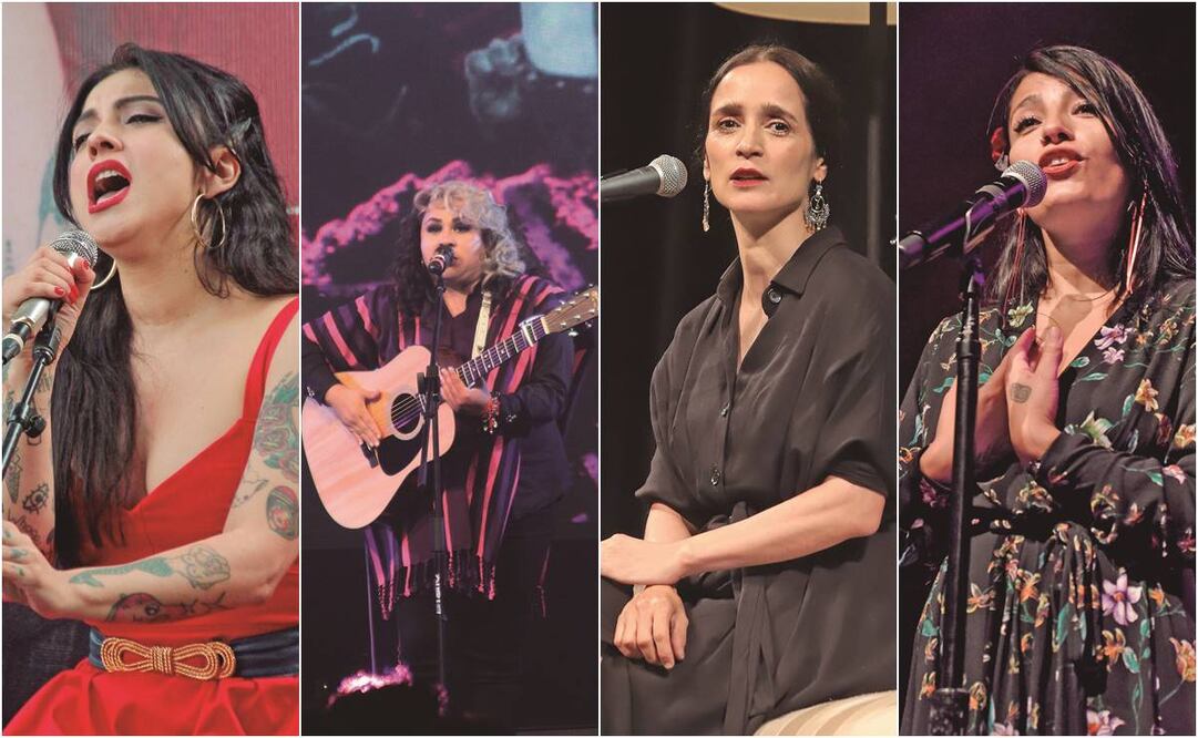 La música, instrumento de lucha feminista. Fotos: Clasos y Agencias