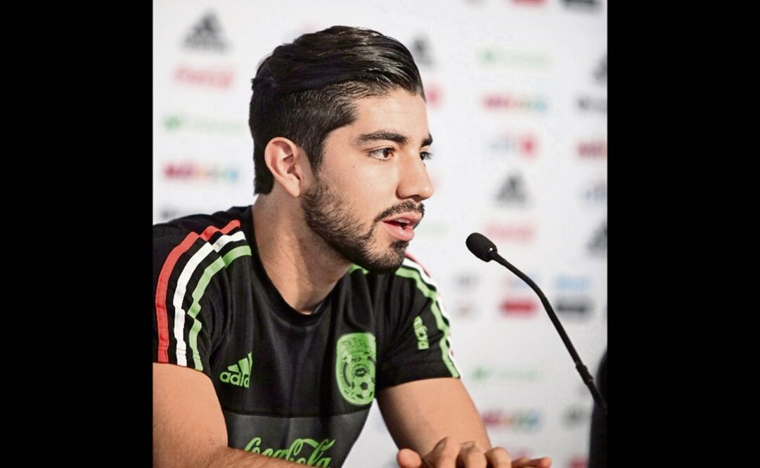 Rodolfo Pizarro at a press conference in 2017 - Photo: Sáshenka Gutiérrez/EFE