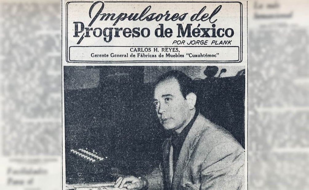 Carlos H. Reyes, gerente general de la “Cuauhtémoc”. Además de empresario, fue promotor artístico y era primo de “Cantinflas”. Foto: Hemeroteca EL UNIVERSAL.
