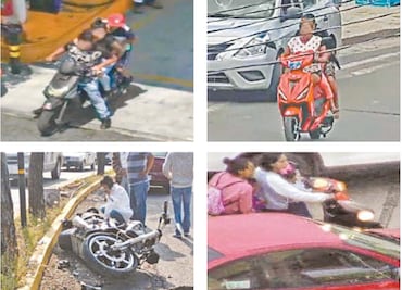 Captan 39 choques de moto al día