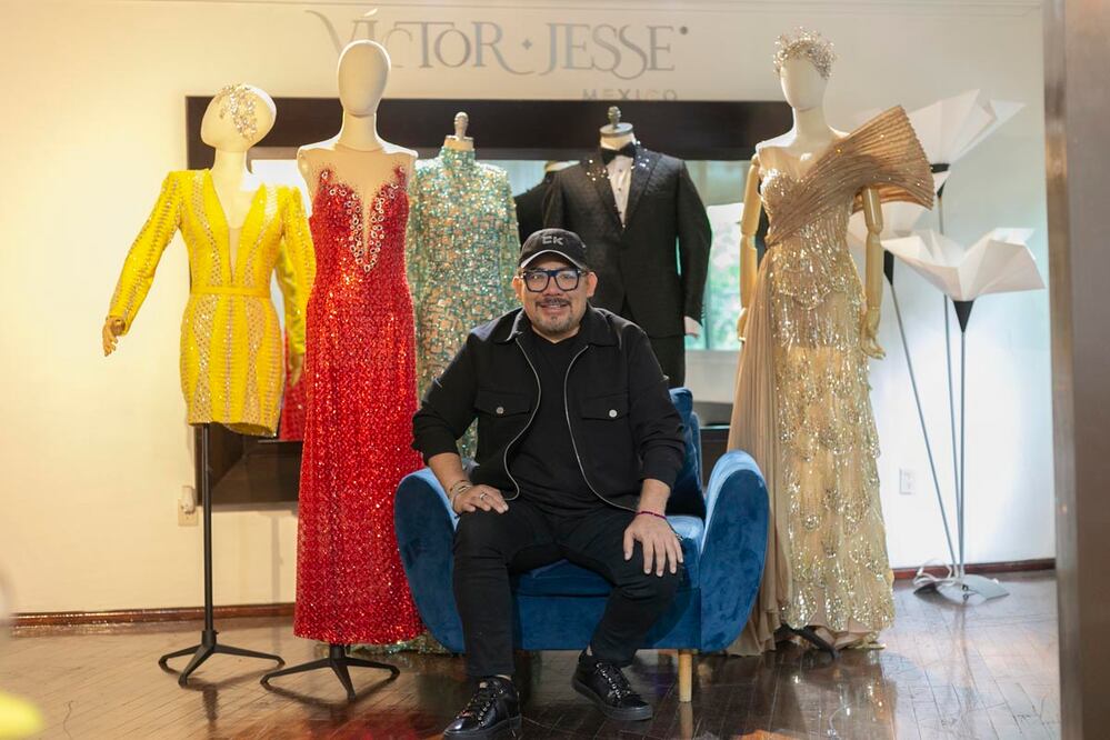 Jesse, en el atelier de los diseñadores. (Foto: Corina Herrera)