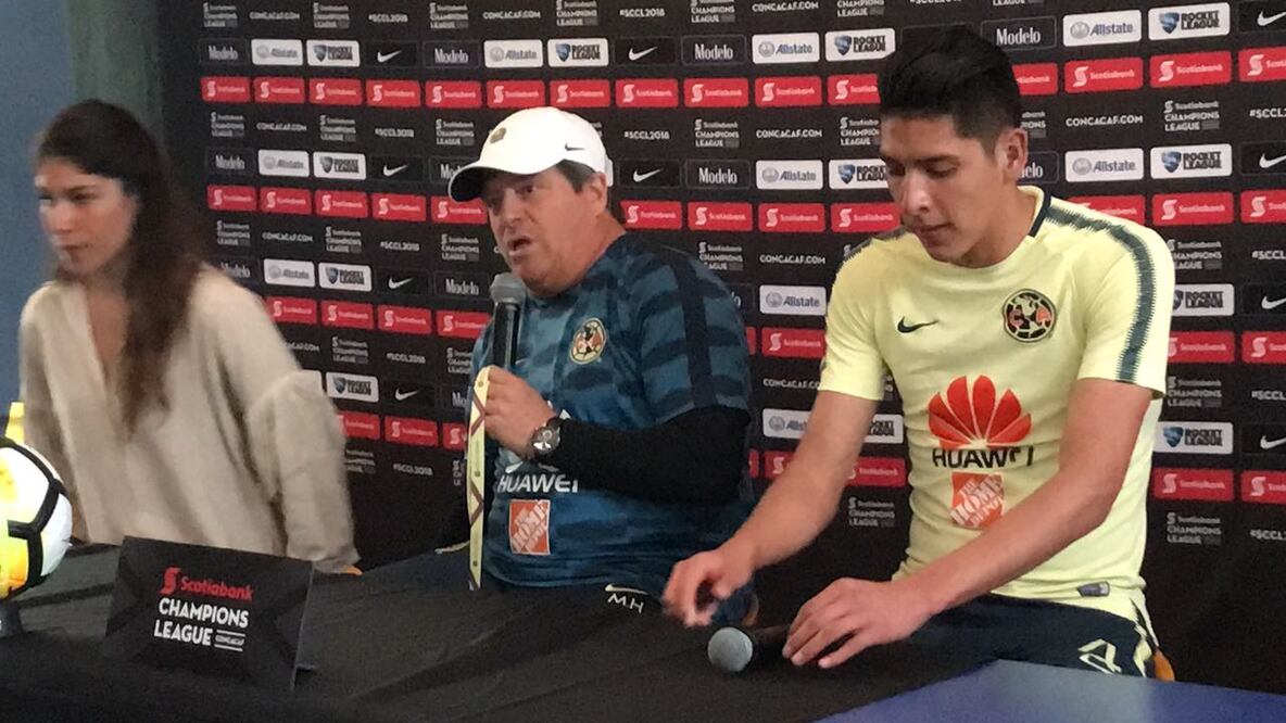 Juan A. Dávalos. Miguel Herrera durante una conferencia de prensa previo al juego ante el Tauro de Panamá