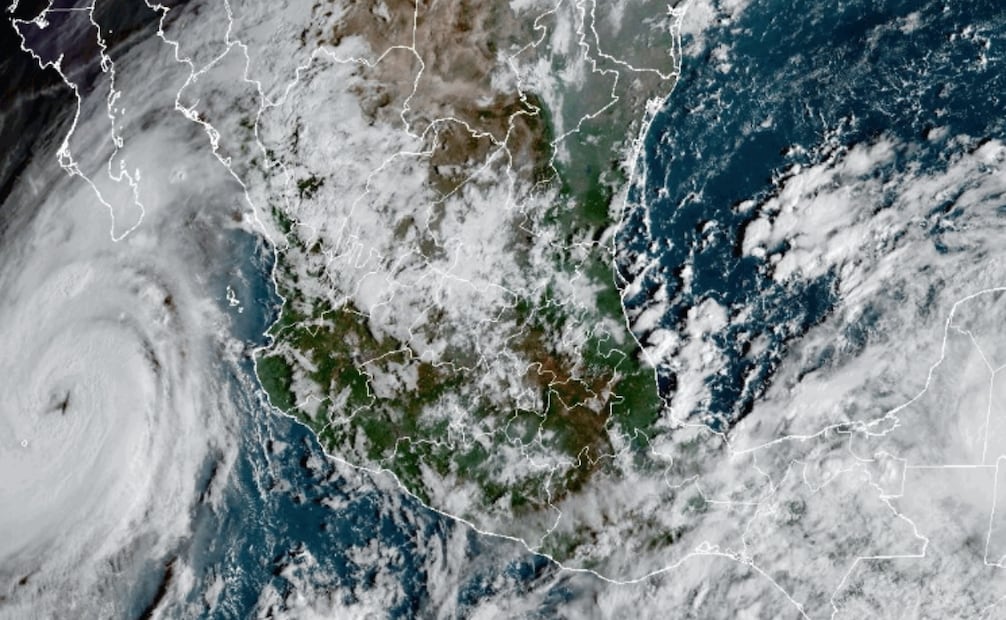 Avance del huracán Priscilla. Foto: Captura de pantalla