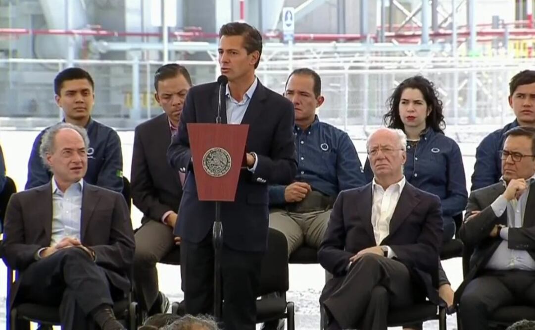 Durante la inauguración de la Central Eléctrica de Pesquería, en Nuevo León, el Presidente resaltó las bondades de la reforma energética. /Tomada de @PresidenciaMX