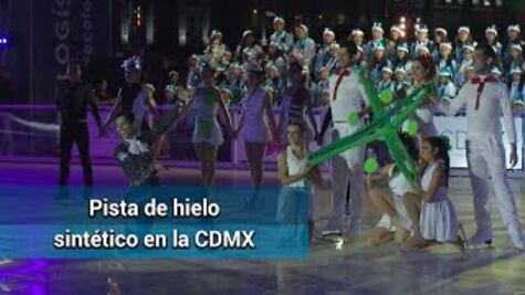 Inauguran la pista de hielo sintético más grande del mundo en CDMX