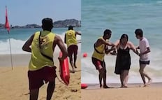Así fue como un grupo de salvavidas rescataron a 2 turistas de morir ahogados en Acapulco; video se vuelve viral