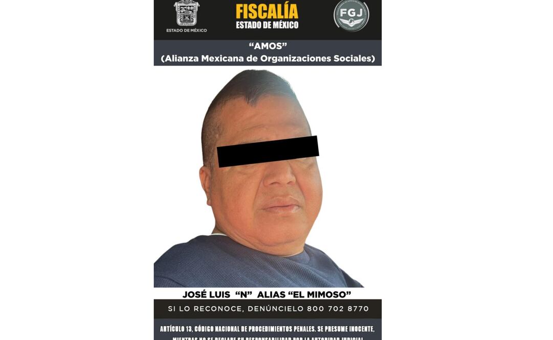 Vinculan a proceso a "El Mimoso" por extorsión en Edomex (09/07/2025). Foto: Especial