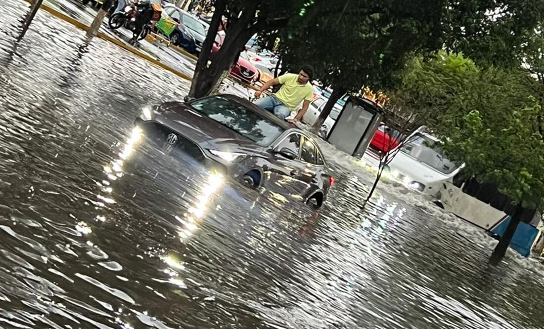 Reportan una tromba acompañada de granizo en Morelia. Foto: especial