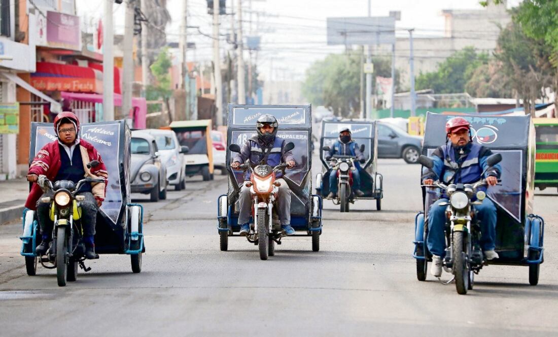Ante la falta de transporte, la alcaldía Tláhuac es uno de los territorios donde este tipo de vehículos tienen amplía aceptación entre lo vecinos. Foto: ARCHIVO EL UNIVERSAL