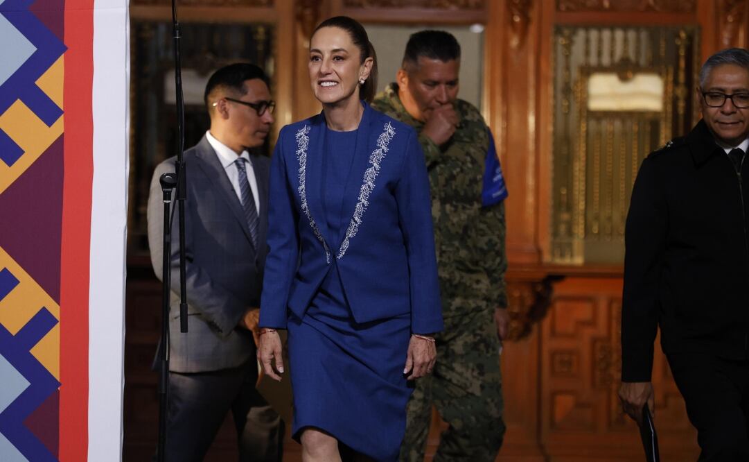 Conferencia matutina de la presidenta Claudia Sheinbaum en Palacio Nacional el 19 de febrero de 2025. Foto: Diego Simón / EL UNIVERSAL