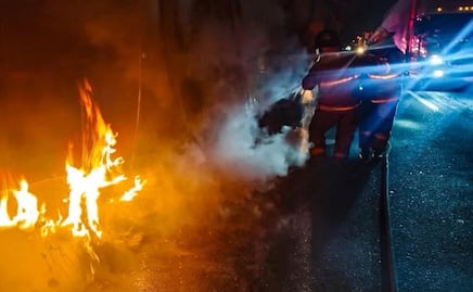 Explosión en Tula, Hidalgo por huachicol; arden dos camionetas con combustible robado