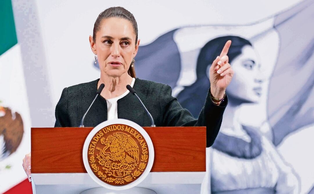 La presidenta Claudia Sheinbaum señaló que, de haberse conservado los aranceles por parte de Estados Unidos, su gobierno hubiera tenido que responder de algún modo; consideró como un logro de todos los mexicanos que se haya pospuesto la aplicación de tarifas. (06/03/2025) Foto: Diego Simón | El Universal