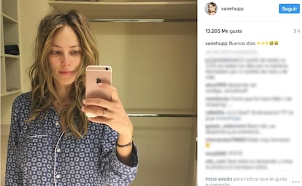 Vanessa Huppenkothen comparte foto en pijama