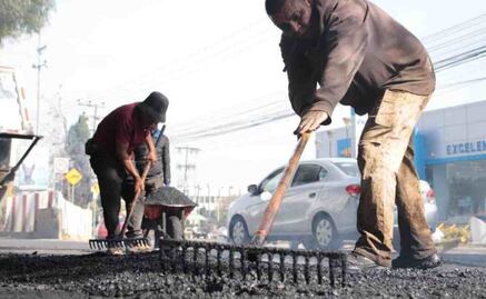FOTOS: Así reparan tramo de la autopista México-Querétaro