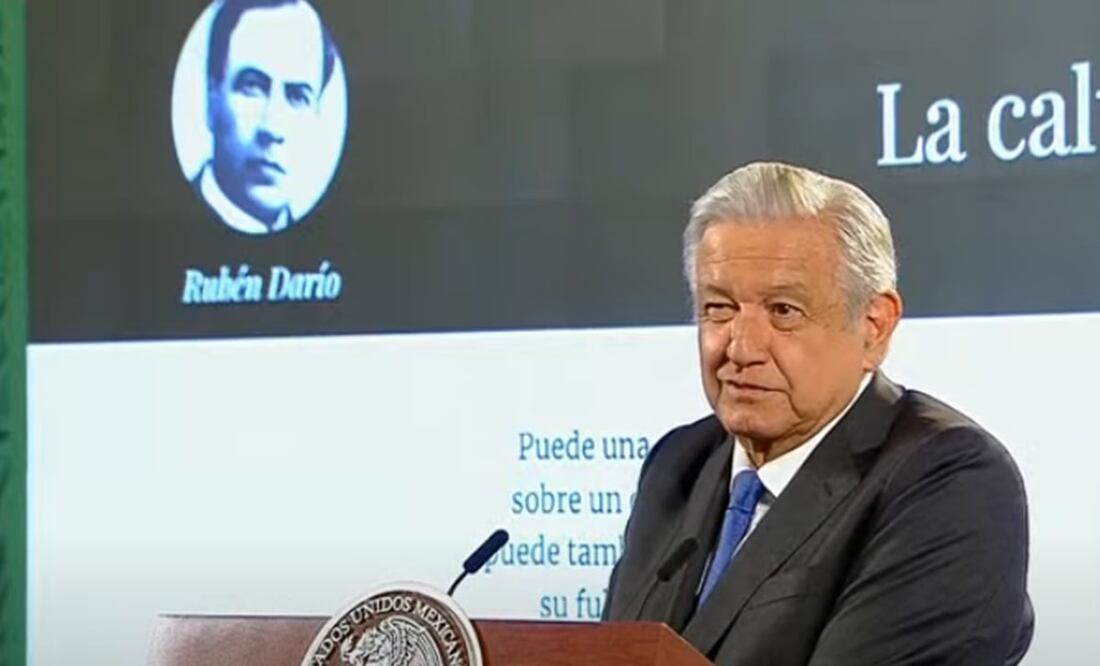 El Presidente leyó el poema “La Calumnia”, de Rubén Dario, que incluyó en su nuevo libro. Foto: Captura de pantalla