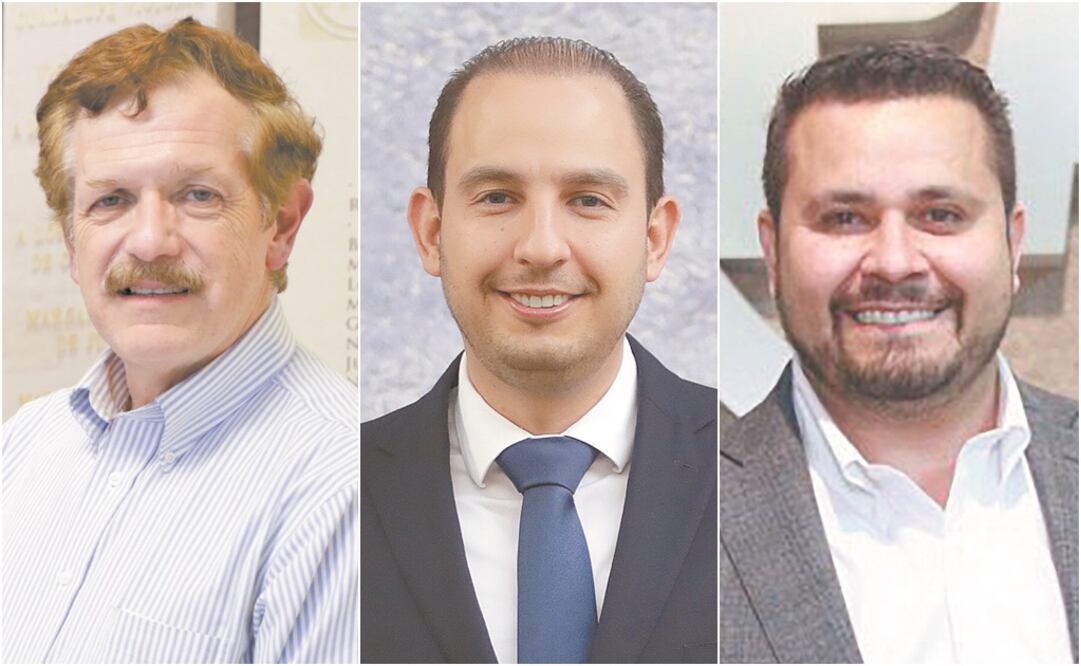 De izquierda a Derecha: Juan Carlos Romero Hicks, Marko Cortés y Antonio Tejeda Cid. Fotos: ARCHIVO EL UNIVERSAL