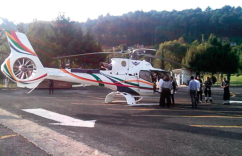 El líder nacional del PRD se transportó para estar en el arranque de campaña de Aureoles en Michoacán en el aerotaxi Eurocopter XA-VRG