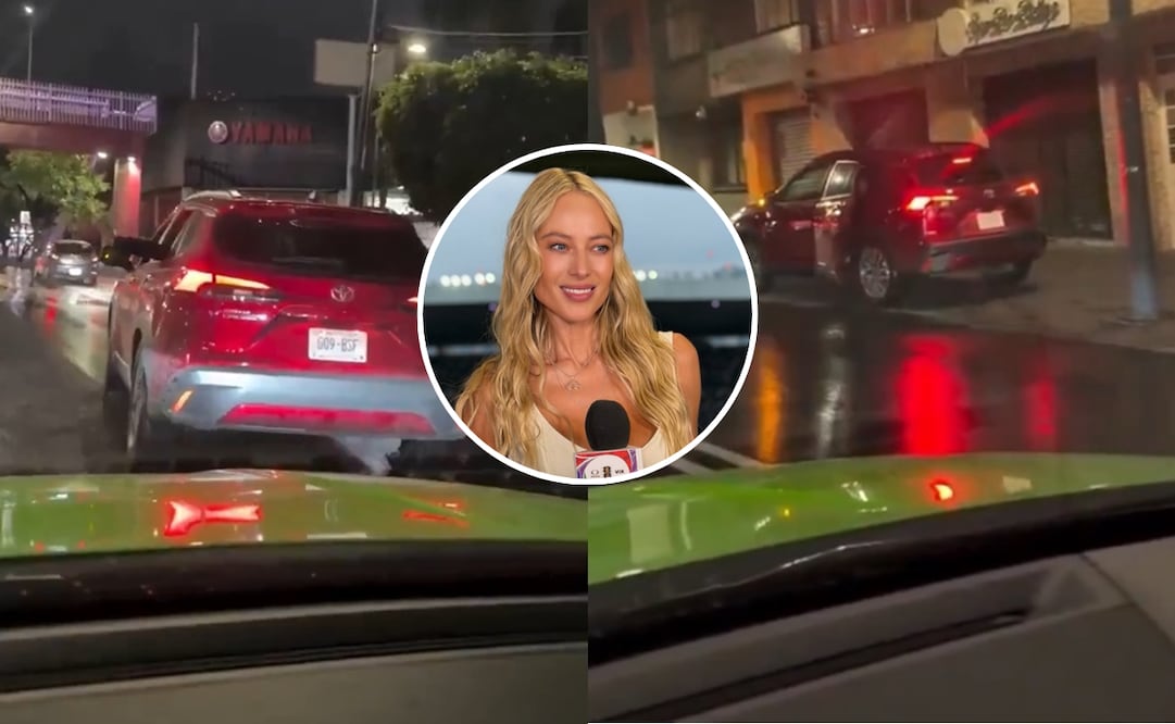 Así fue como Vanessa Huppenkothen captó el momento exacto de la persecución que sufrió en calles de CDMX. Foto: Captura de video y redes sociales