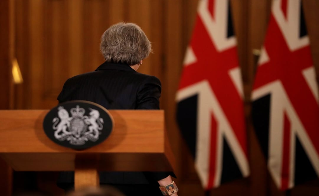 Britain's Prime Minister Theresa May leaves after a news conference at Downing Street in London, Britain - Photo: Matt Dunham/Pool via Reuters
