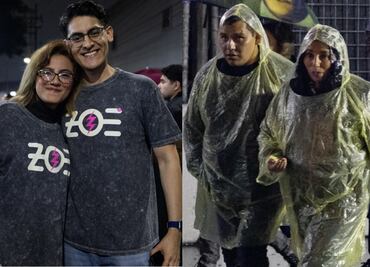 Fanáticos de Zoé resisten la lluvia con bolsas e impermeables improvisados; preocupa la cancelación del show en el GNP