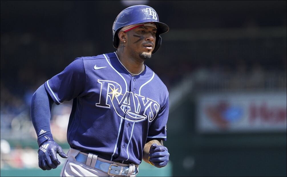 Wander Franco, durante un juego con los Rays de Tampa Bay. FOTO: EFE