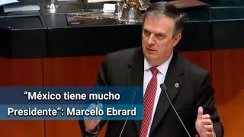 No soy vicepresidente de México, dice Marcelo Ebrard en el Senado
